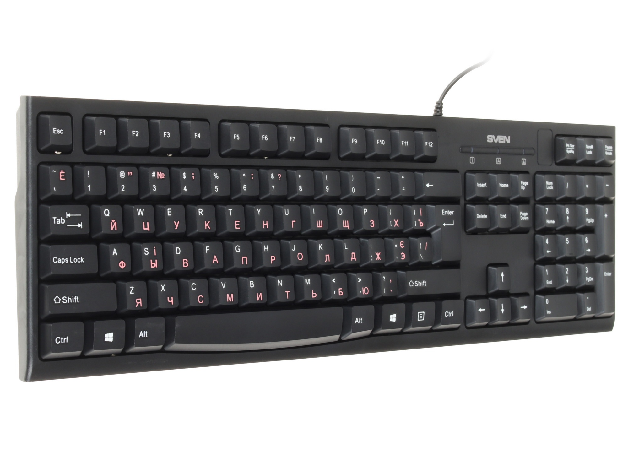 Клавиатура SVEN KB-S300 / USB / WIRED / Black
