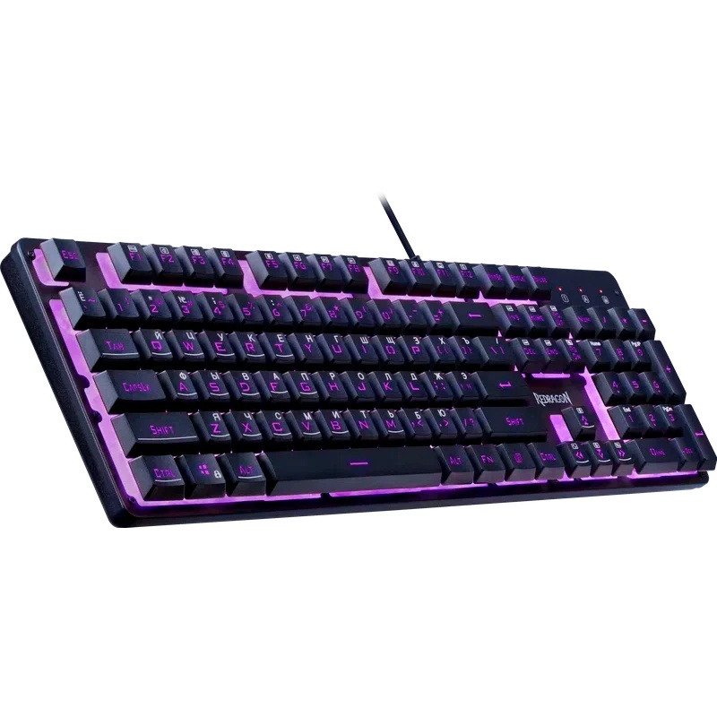 Проводная игровая клавиатура Redragon Nagato RU, RGB, черный, 25 anti-ghost, мемб.