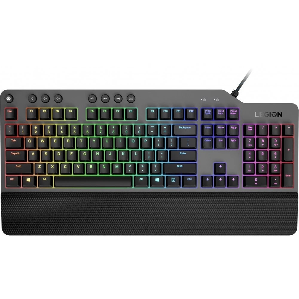 Клавиатура Lenovo Legion K500 RGB механическая черный USB Multimedia for gamer LED (подставка для за