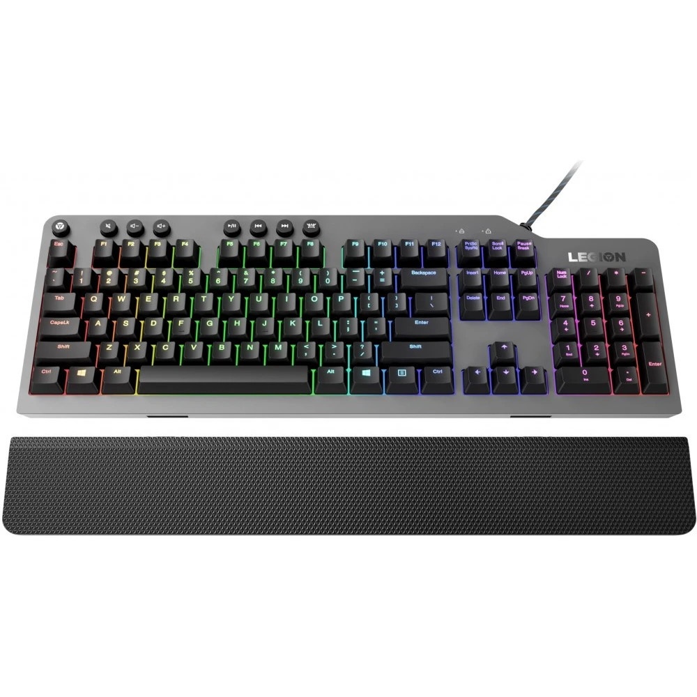 Клавиатура Lenovo Legion K500 RGB механическая черный USB Multimedia for gamer LED (подставка для за