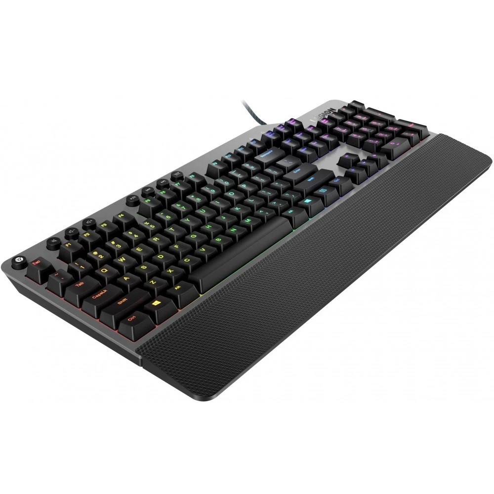 Клавиатура Lenovo Legion K500 RGB механическая черный USB Multimedia for gamer LED (подставка для за