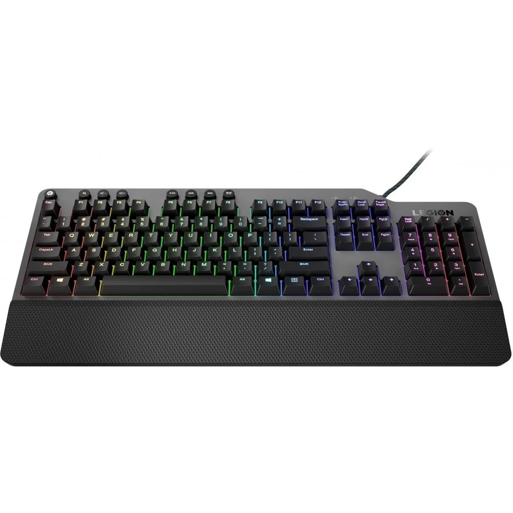 Клавиатура Lenovo Legion K500 RGB механическая черный USB Multimedia for gamer LED (подставка для за