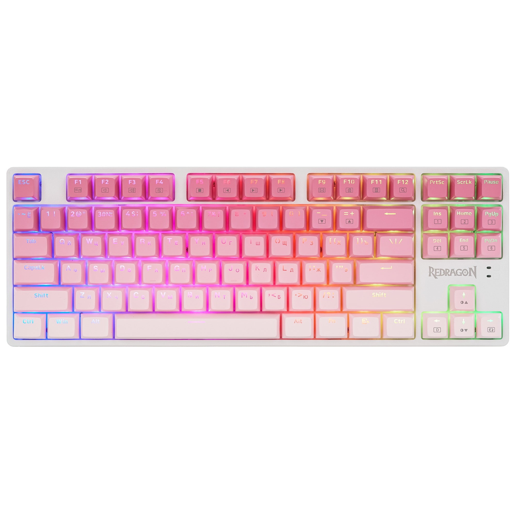 Механическая клавиатура REDRAGON (71485) Cass RU, RGB, синий/белый