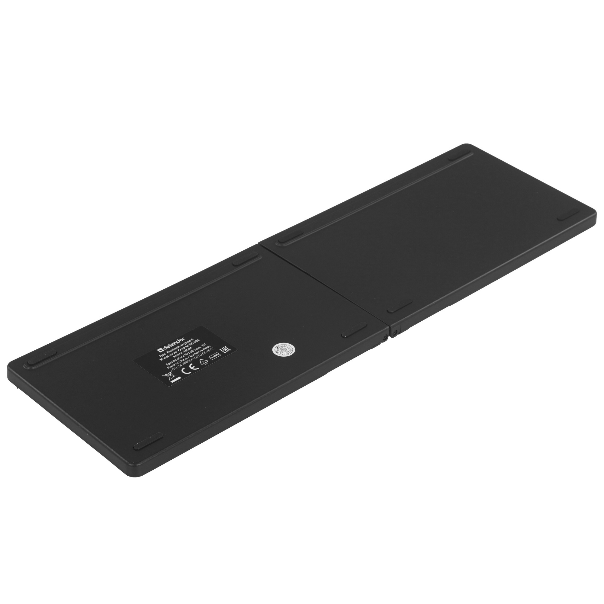 Клавиатура беспроводная Defender Bluetooth 66кн+FN складная черный/бел.кл. Enigma SB-094 45094