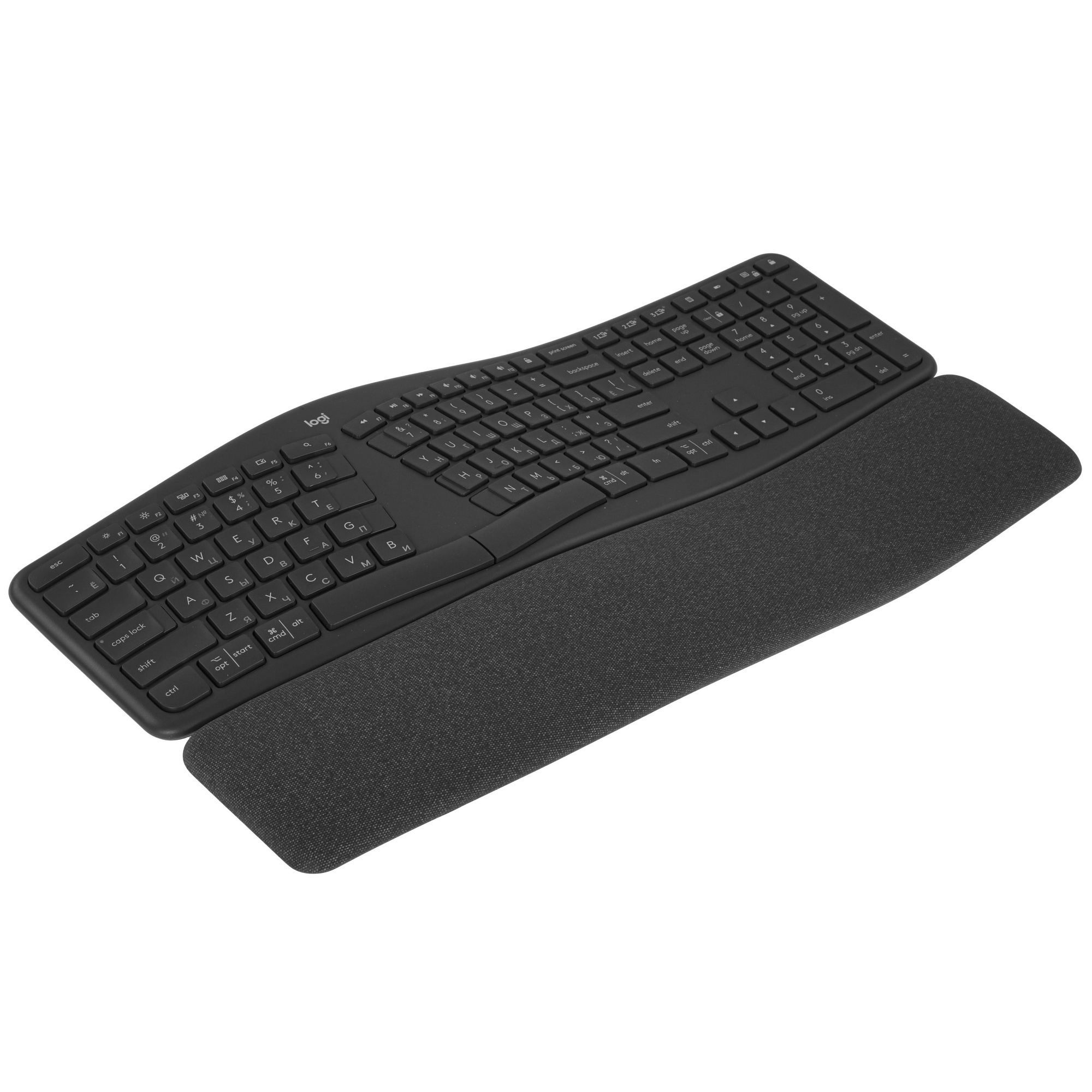 Клавиатура Logitech K860 черный USB беспроводная BT Multimedia Ergo (подставка для запястий) (920-01