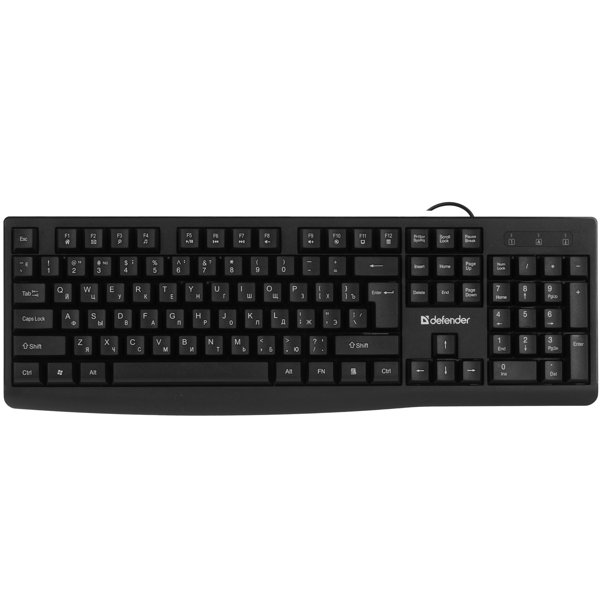 Клавиатура проводная DEFENDER (45138) Navigator HB-138 RU