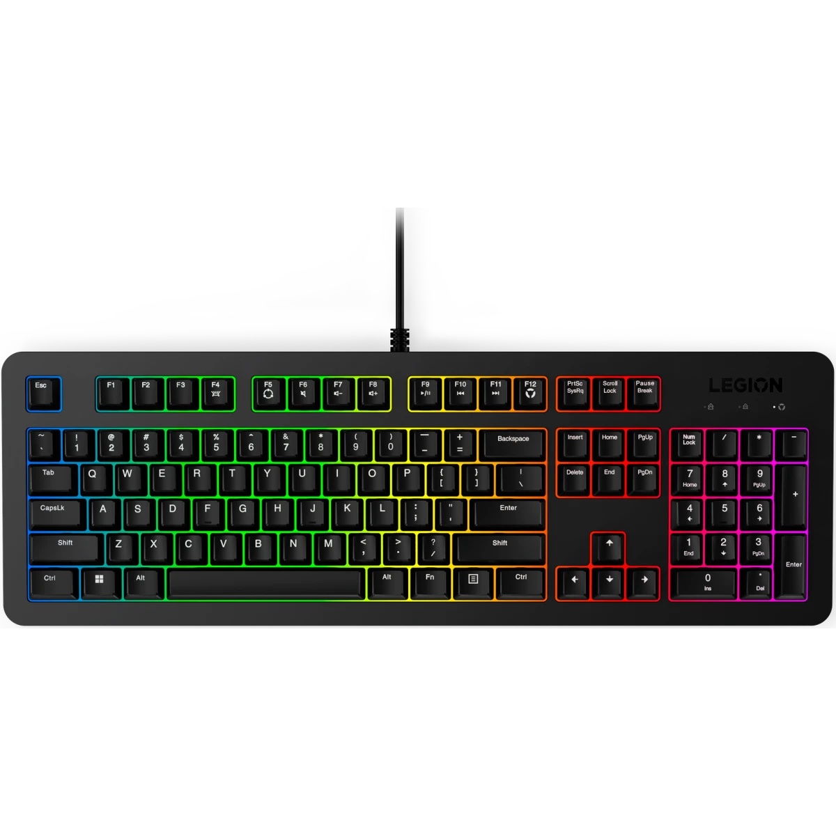 Клавиатура Lenovo Legion K310 RGB черный USB Multimedia for gamer LED (GY41N91872)