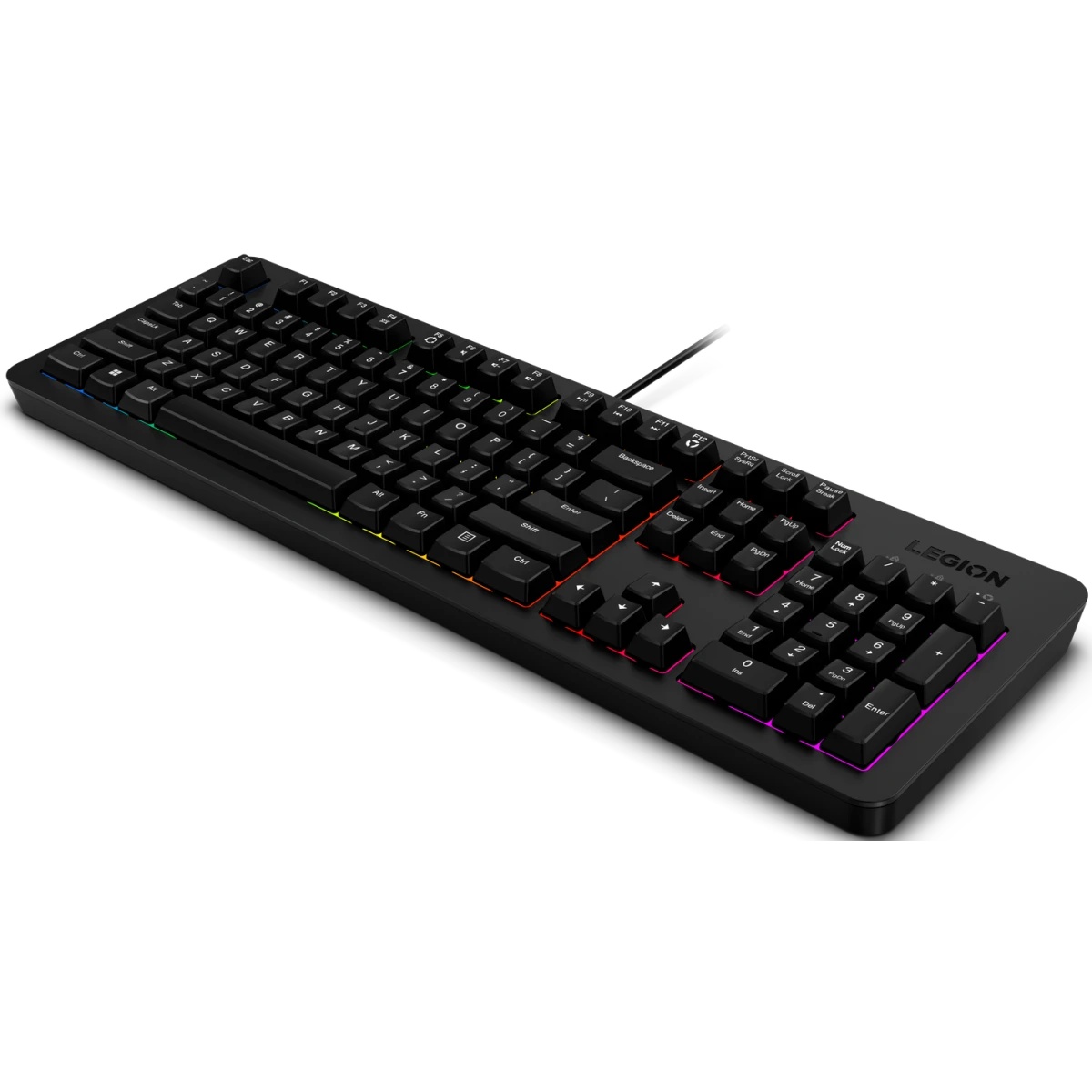 Клавиатура Lenovo Legion K310 RGB черный USB Multimedia for gamer LED (GY41N91872)