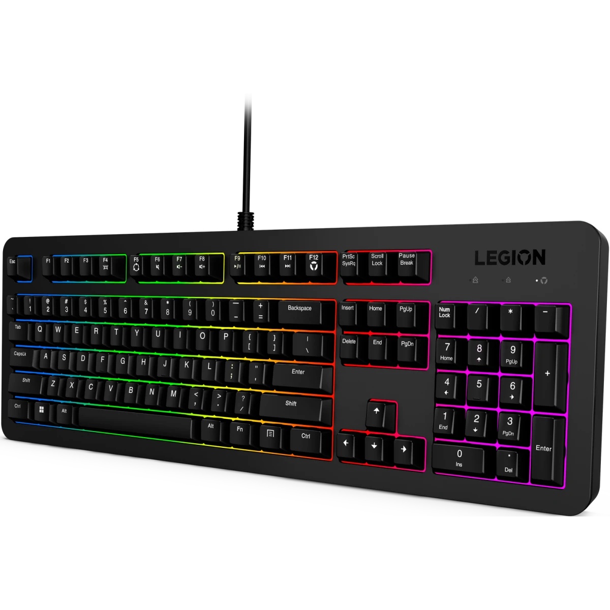 Клавиатура Lenovo Legion K310 RGB черный USB Multimedia for gamer LED (GY41N91872)