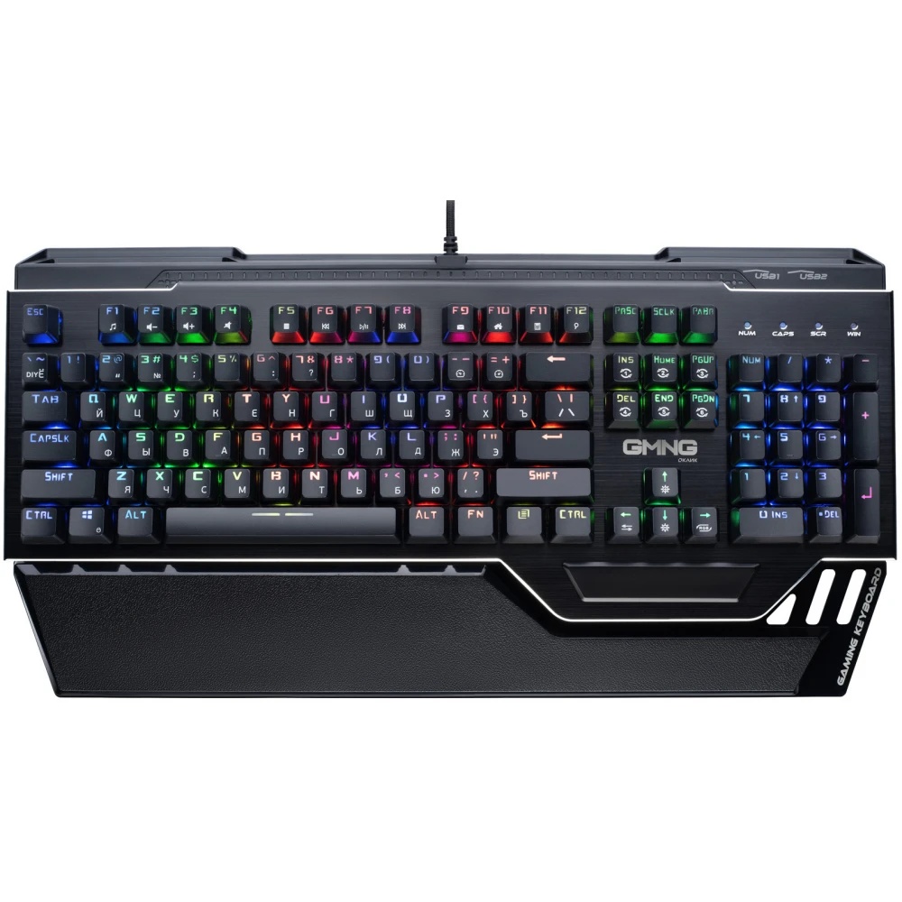 Клавиатура GMNG 985GK механическая черный USB Multimedia for gamer LED (подставка для запястий) (167