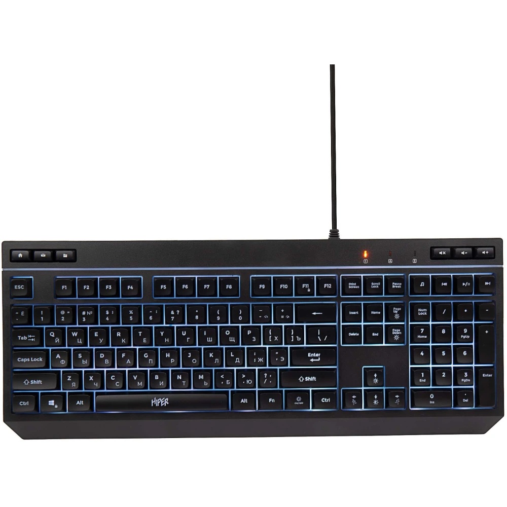 Игровая клавиатура HIPER GKEY-1100, черный