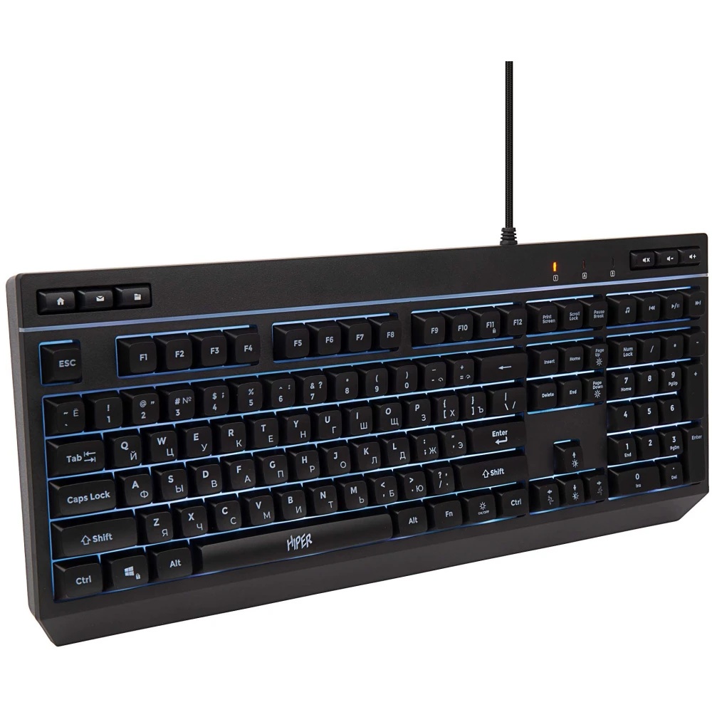Игровая клавиатура HIPER GKEY-1100, черный