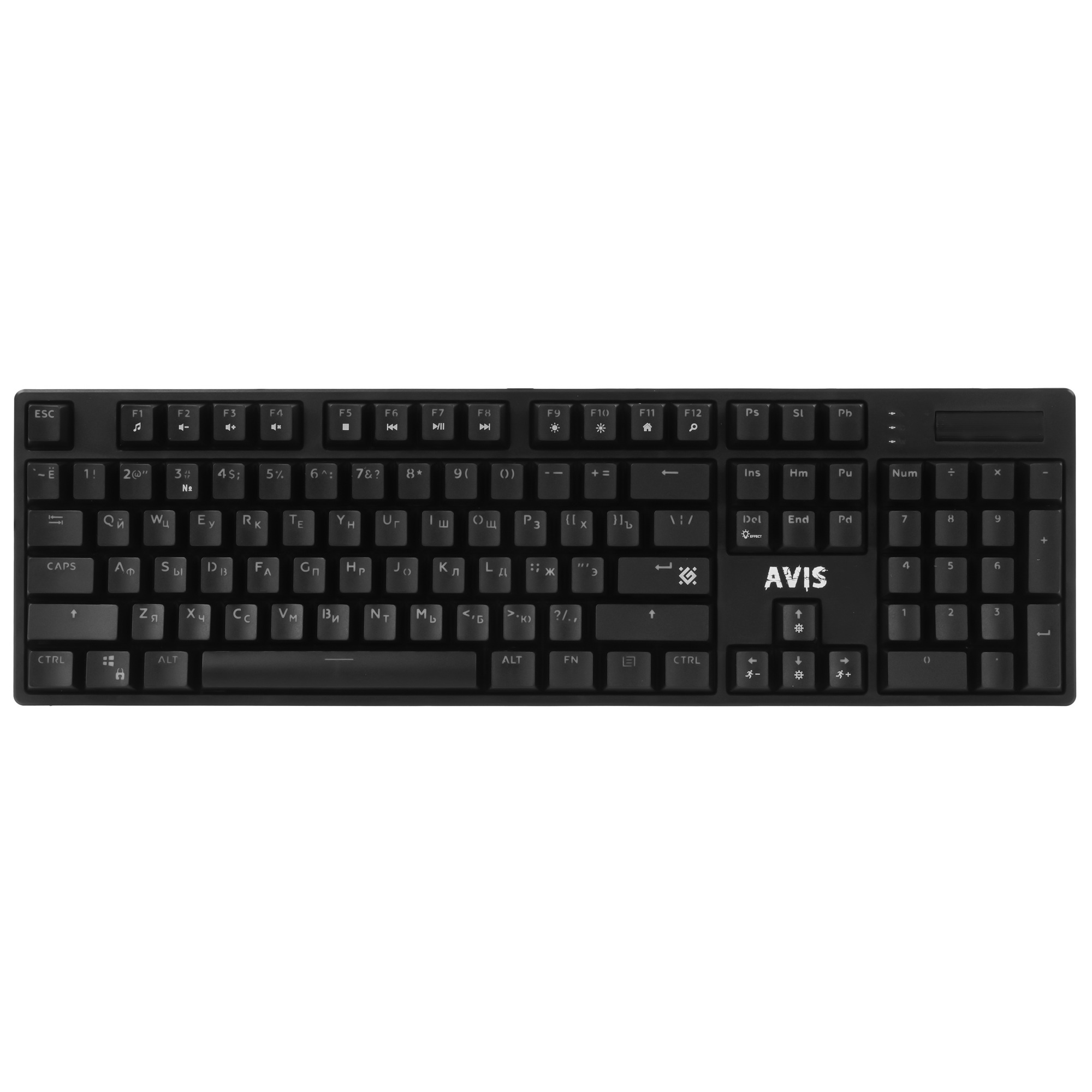 Клавиатура DEFENDER (45312) Avis GK-312 RU,черный, механическая