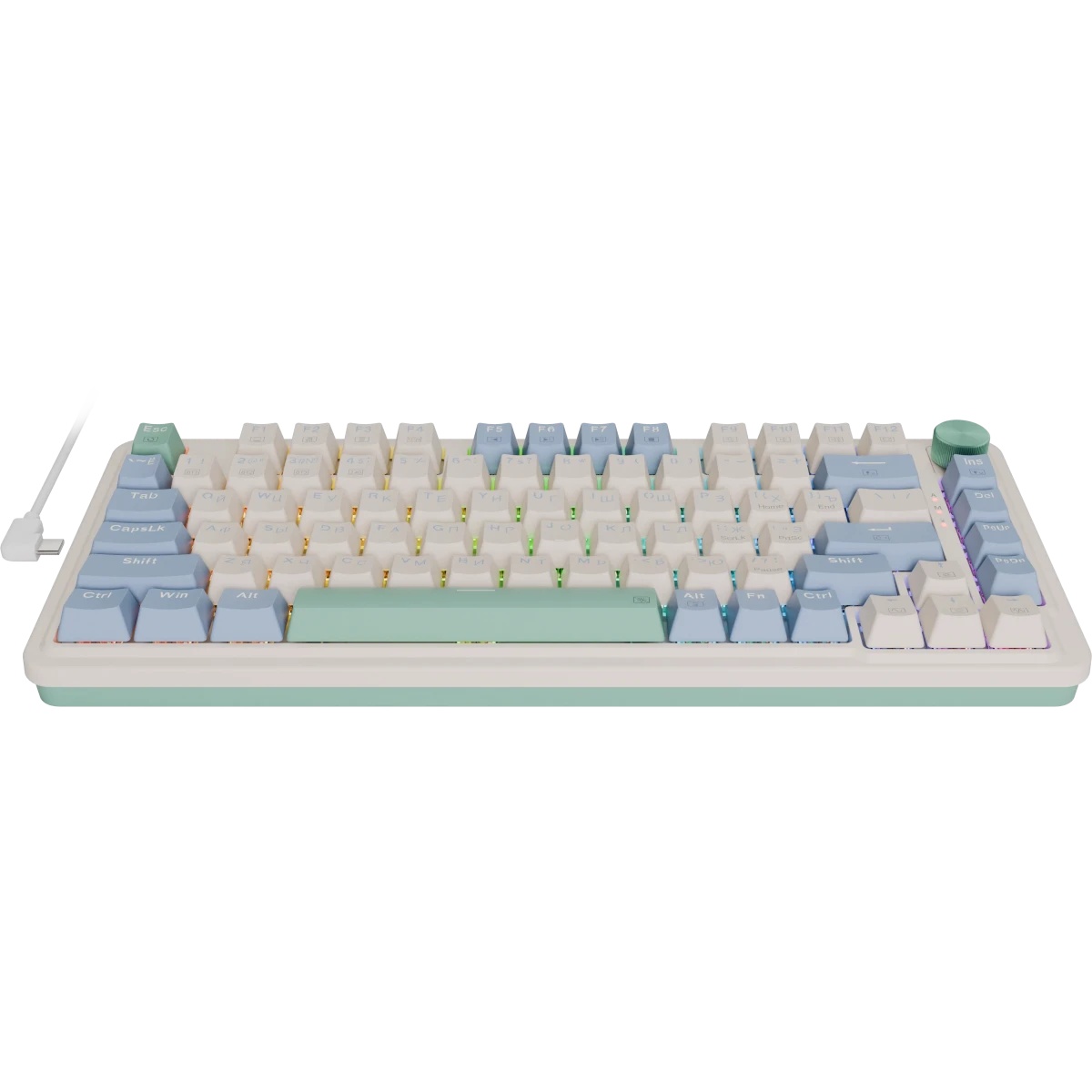 Беспроводная клавиатура Redragon Ucal Pro RU,RGB,кре/фиол/зел,BT+2.4,гас_1