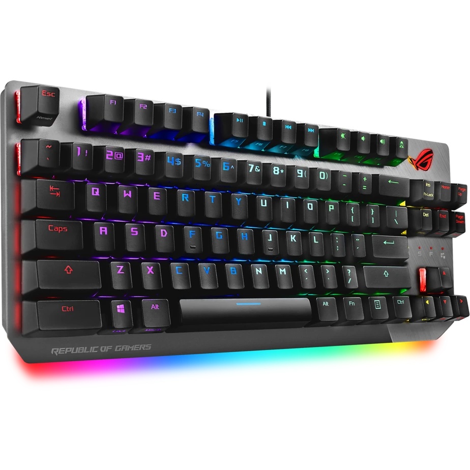 Клавиатура проводная Asus X801 STRIX SCOPE NX TKL D/NXRD/RU / KB,ROG NX MECHANICAL (90MP00N6-BKRA00)