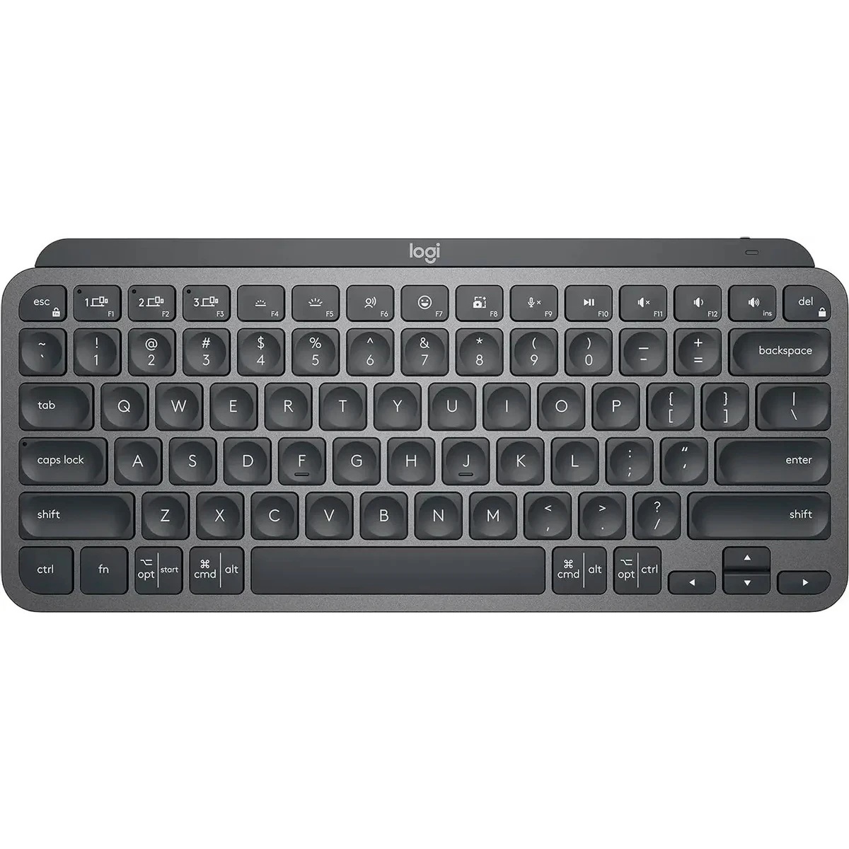 Клавиатура беспроводная Logitech MX Keys Mini темно-серый USB BT/Radio LED (920-010617)