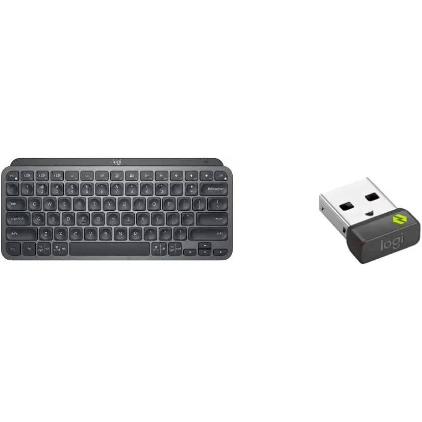 Клавиатура беспроводная Logitech MX Keys Mini темно-серый USB BT/Radio LED (920-010617)