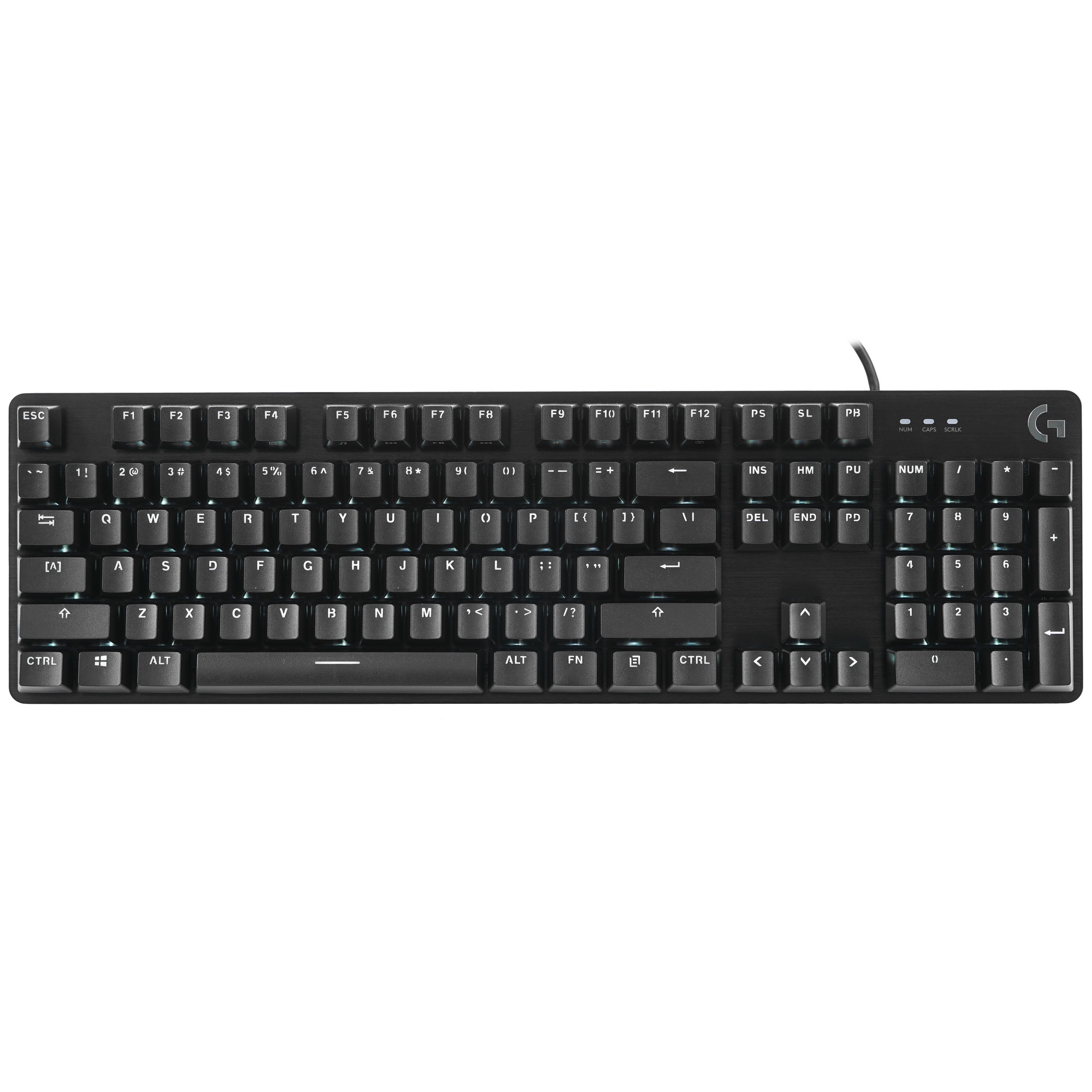 Клавиатура Logitech G412 SE механическая черный USB Multimedia for gamer LED (920-010440) кабель 1.8