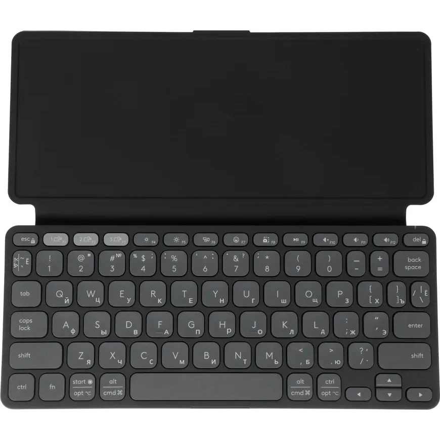 Клавиатура Logitech Keys-To-Go 2 графитовый/черный USB беспроводная BT slim Multimedia для ноутбука
