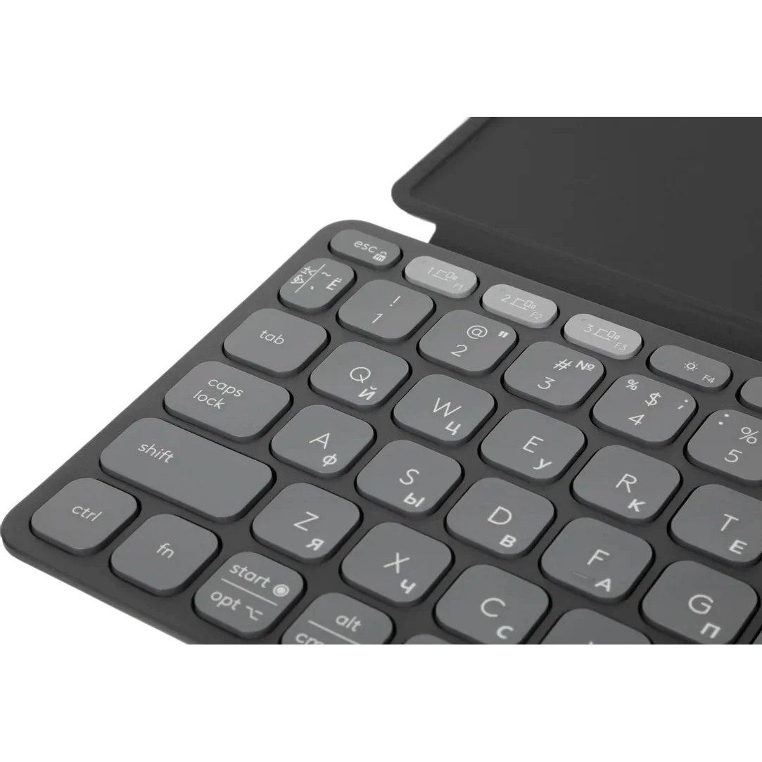 Клавиатура Logitech Keys-To-Go 2 графитовый/черный USB беспроводная BT slim Multimedia для ноутбука