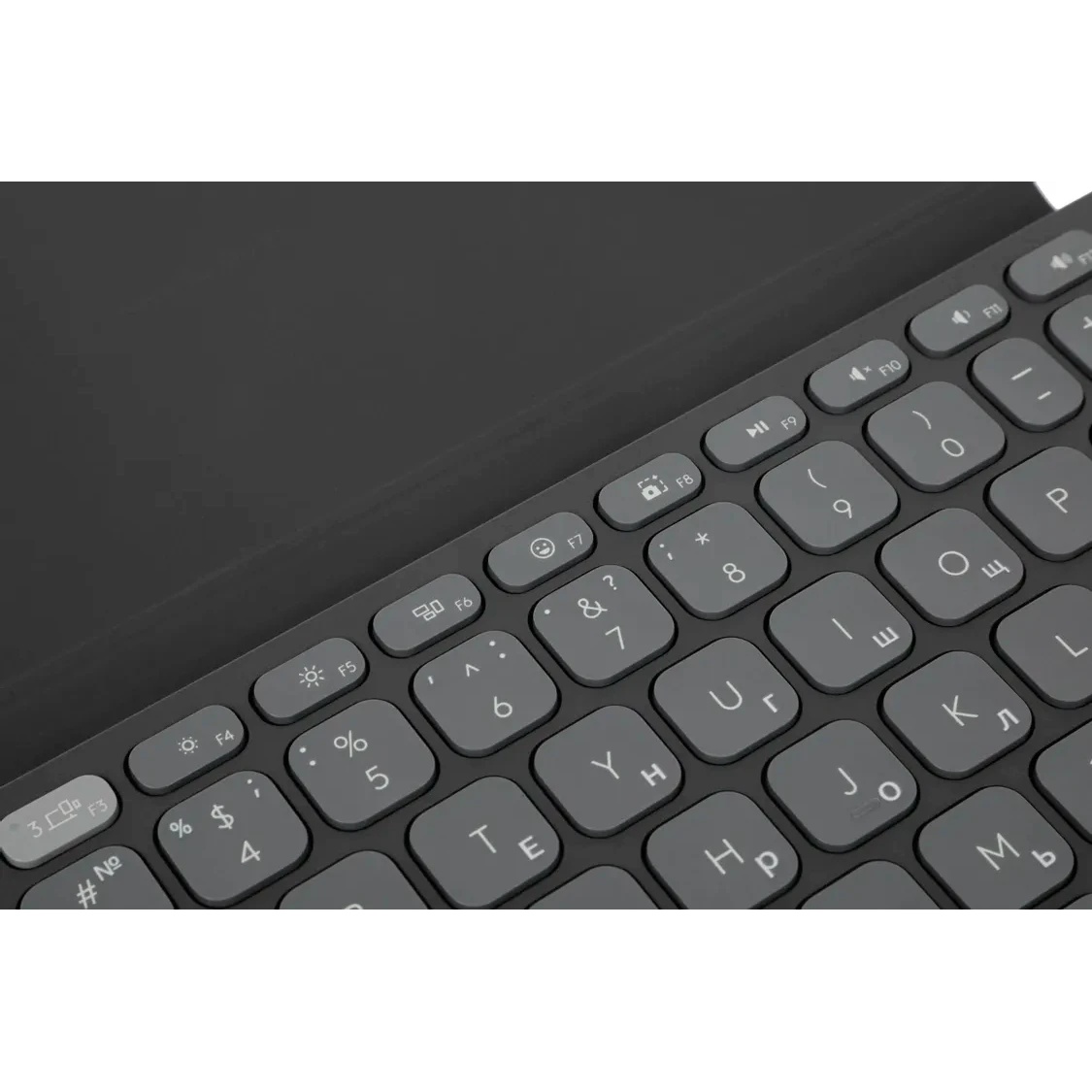 Клавиатура Logitech Keys-To-Go 2 графитовый/черный USB беспроводная BT slim Multimedia для ноутбука