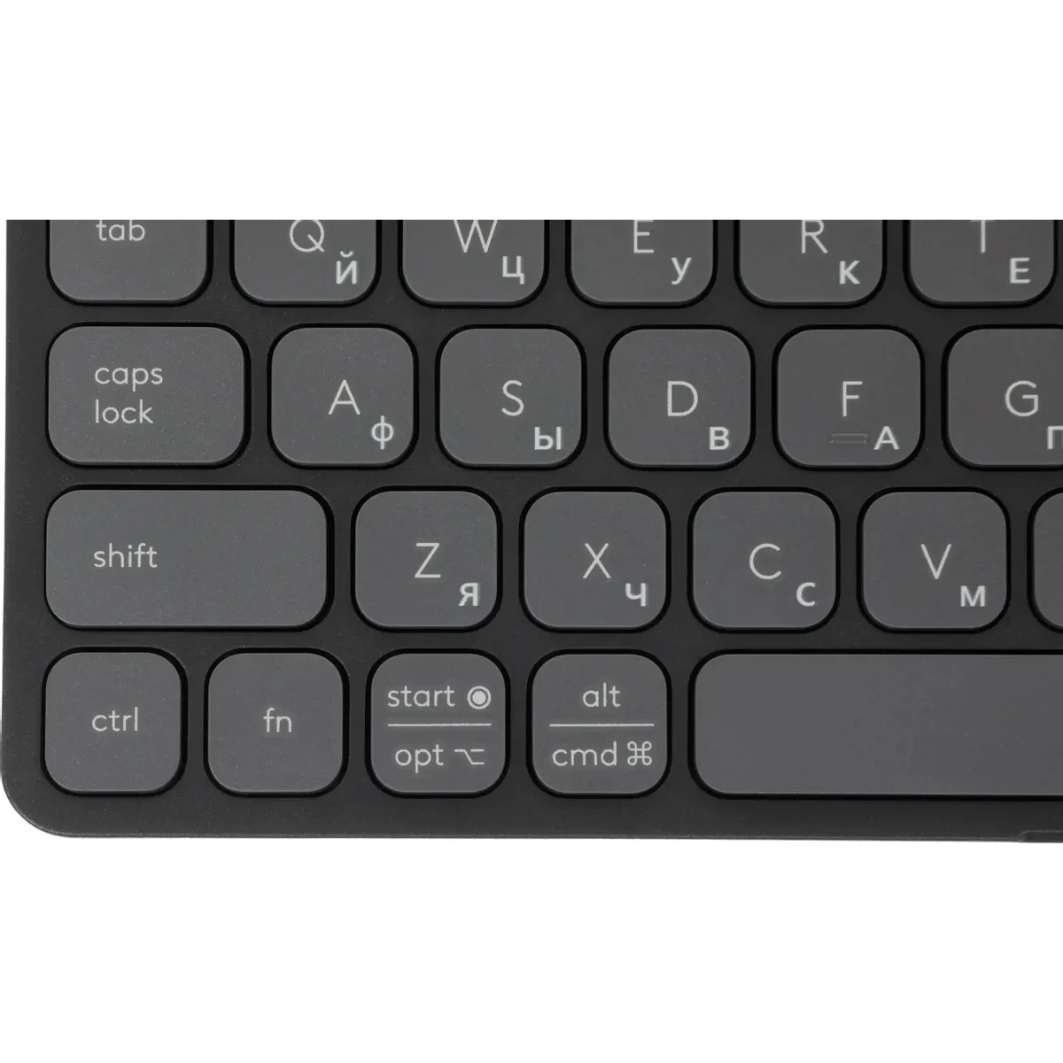 Клавиатура Logitech Keys-To-Go 2 графитовый/черный USB беспроводная BT slim Multimedia для ноутбука