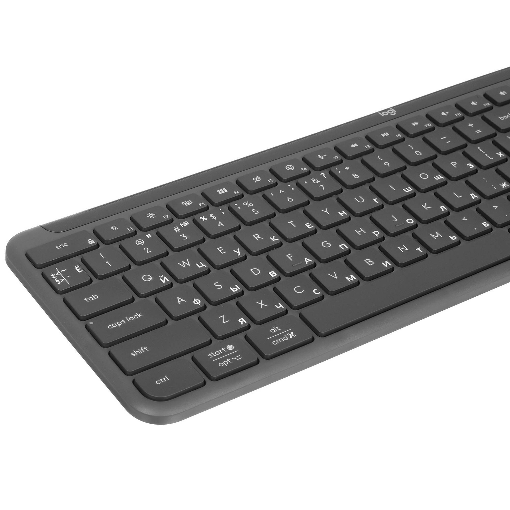 Клавиатура Logitech K950 черный USB беспроводная BT/Radio slim (920-012434)