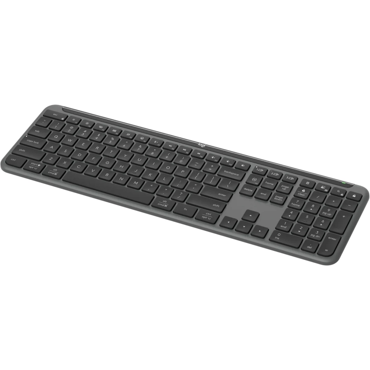 Клавиатура Logitech K950 черный USB беспроводная BT/Radio slim (920-012434)