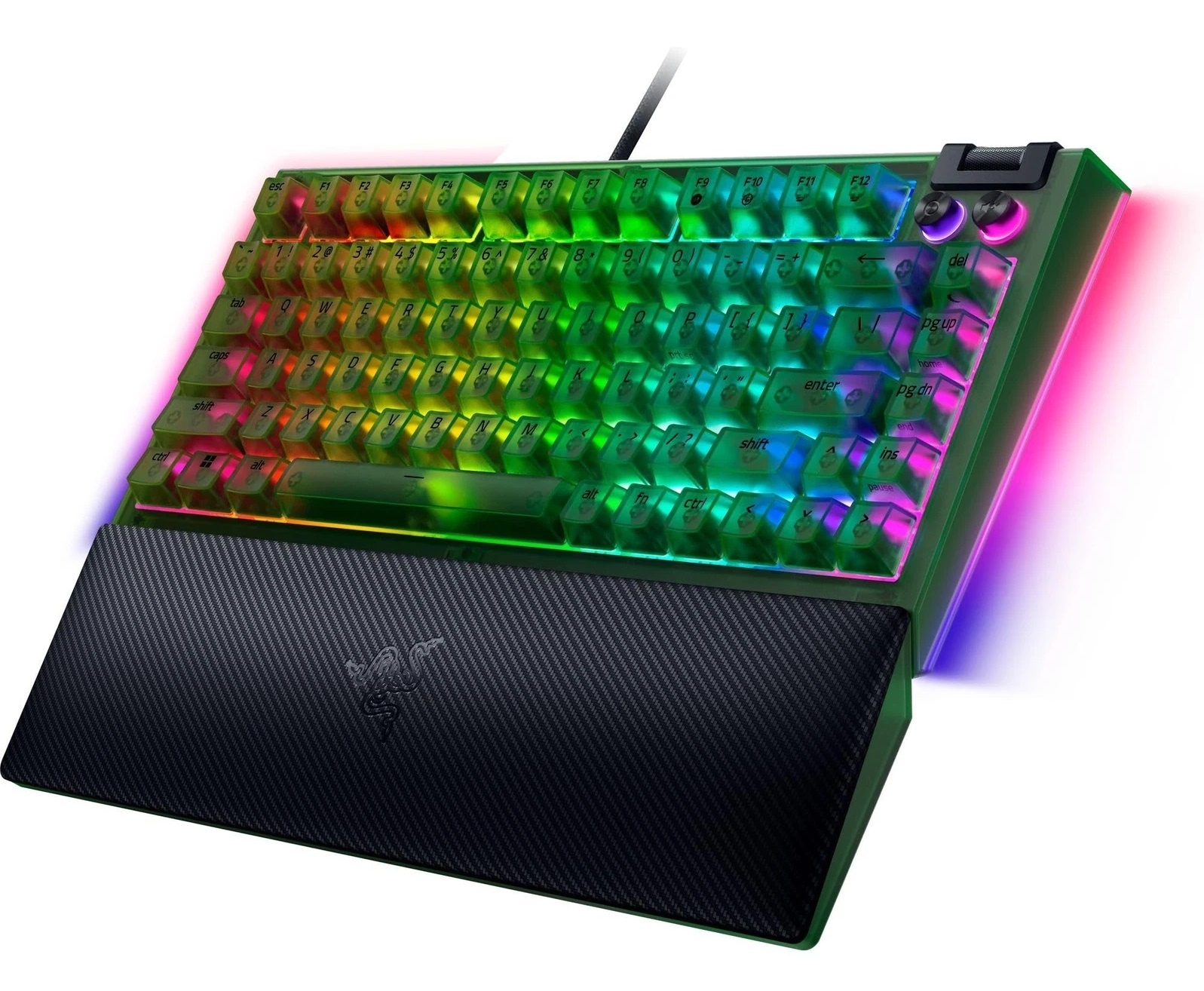Игровая клавиатура Razer BlackWidow V4 75% - Phantom Green Ed. Gaming keyboard- US Layout