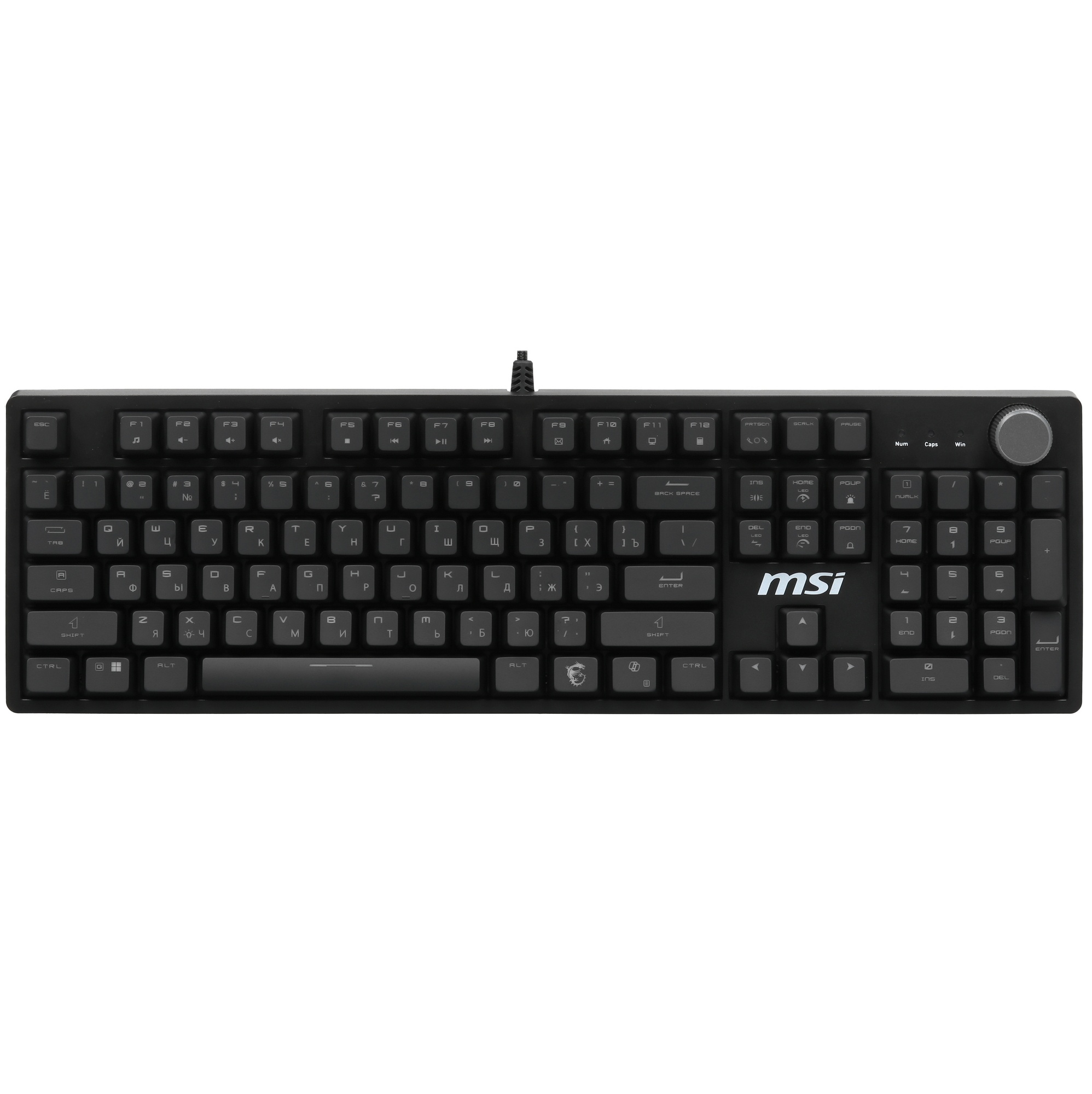 Клавиатура MSI GK320 механическая черный USB Multimedia for gamer LED (S11-04RU259-HH9)