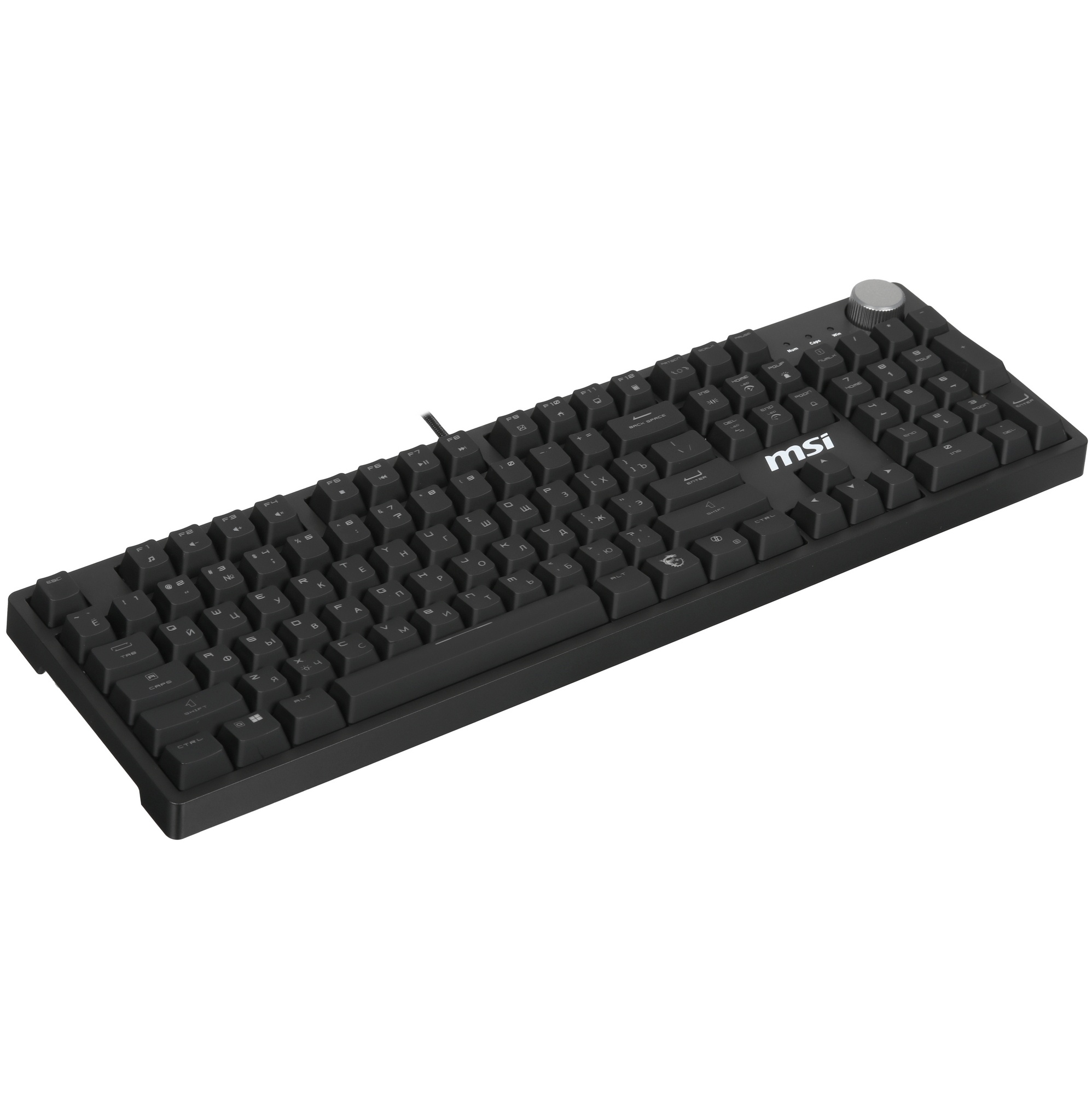 Клавиатура MSI GK320 механическая черный USB Multimedia for gamer LED (S11-04RU259-HH9)