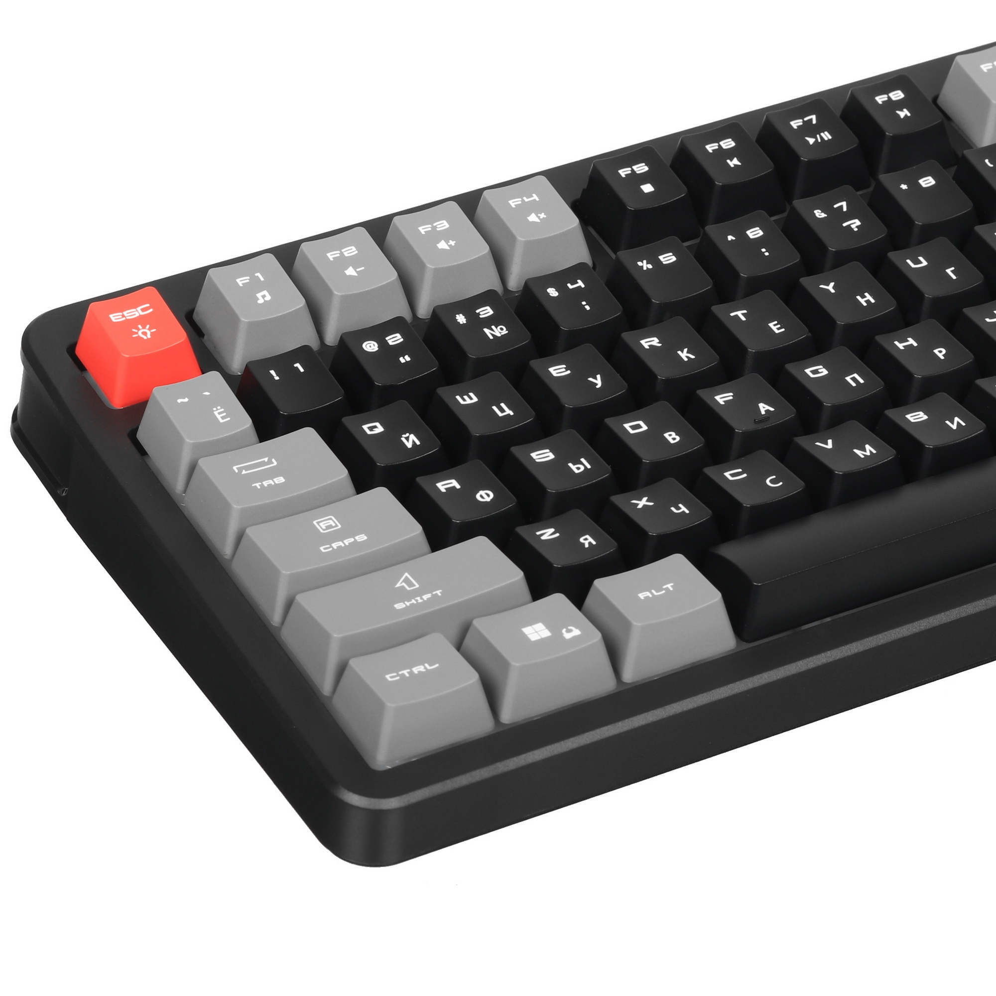 Клавиатура MSI GK110 черный/серый USB for gamer LED (S11-04RU258-HH9)