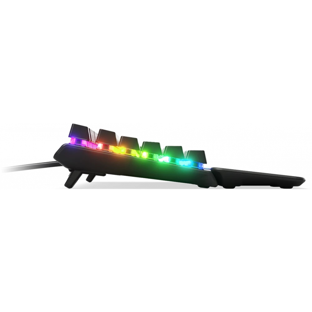 Клавиатура Steelseries Apex Pro механическая черный USB for gamer LED (подставка для запястий)