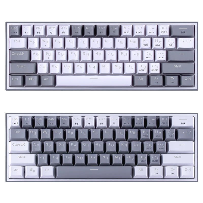 Клавиатура USB FIZZ GREY/WHITE REDRAGON 70675 DEFENDER