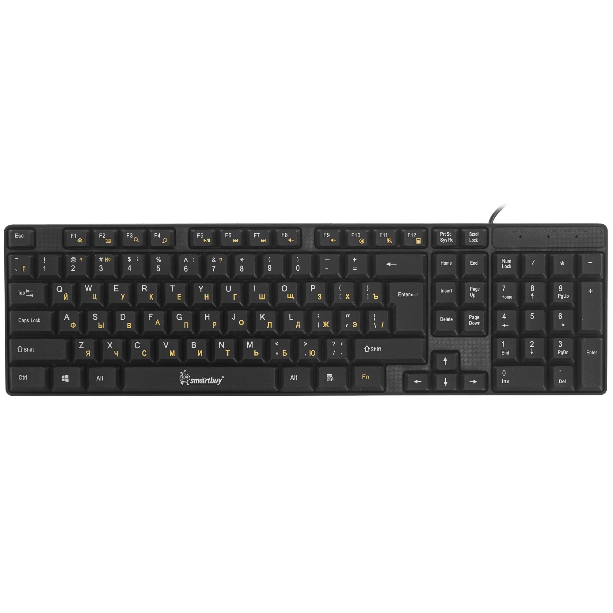 Клавиатура проводная Smartbuy ONE 113 USB черная (SBK-113U-K)/20