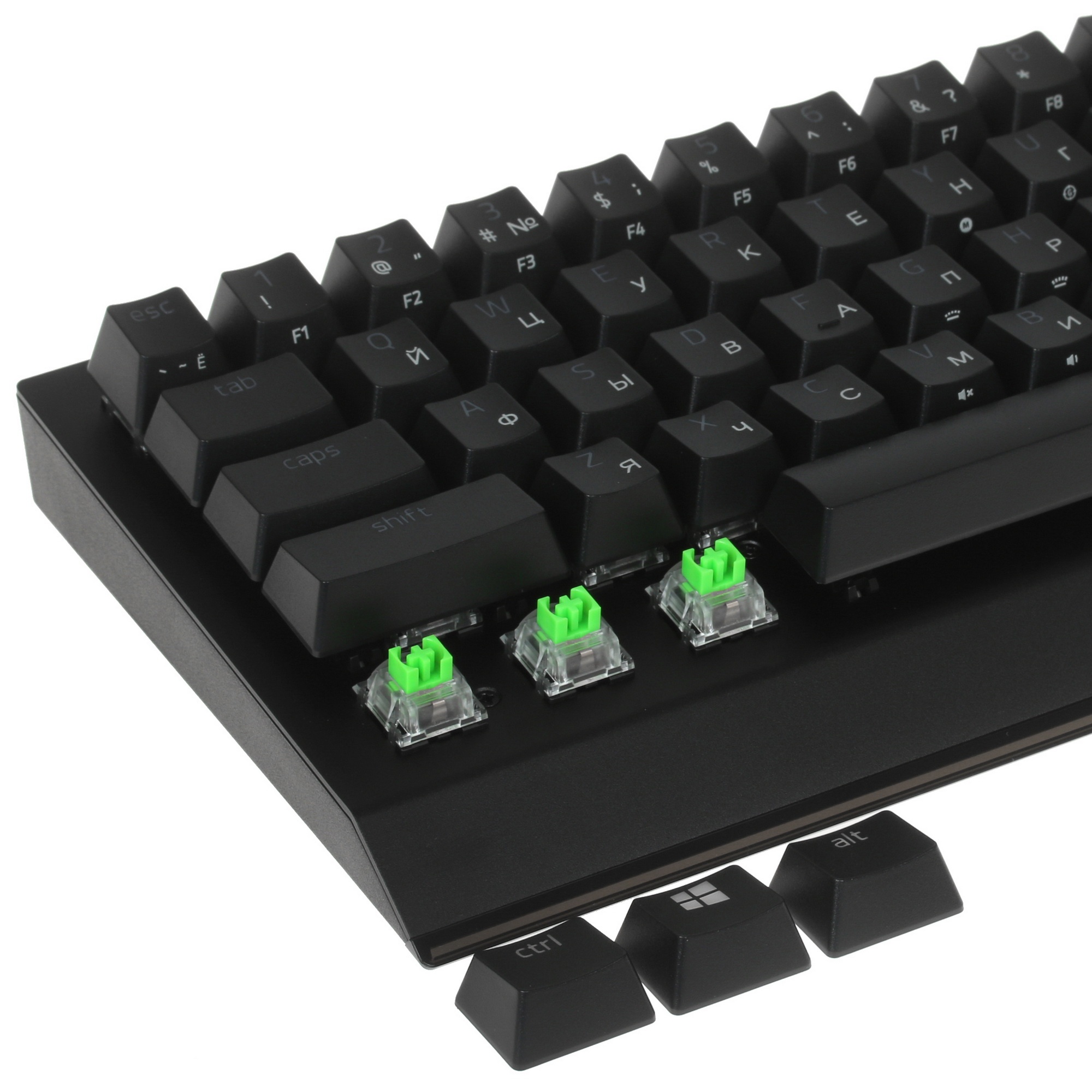 Клавиатура беспроводная игровая Razer BlackWidow V3 Mini HyperSpeed (Green Switch) - Russian Layout