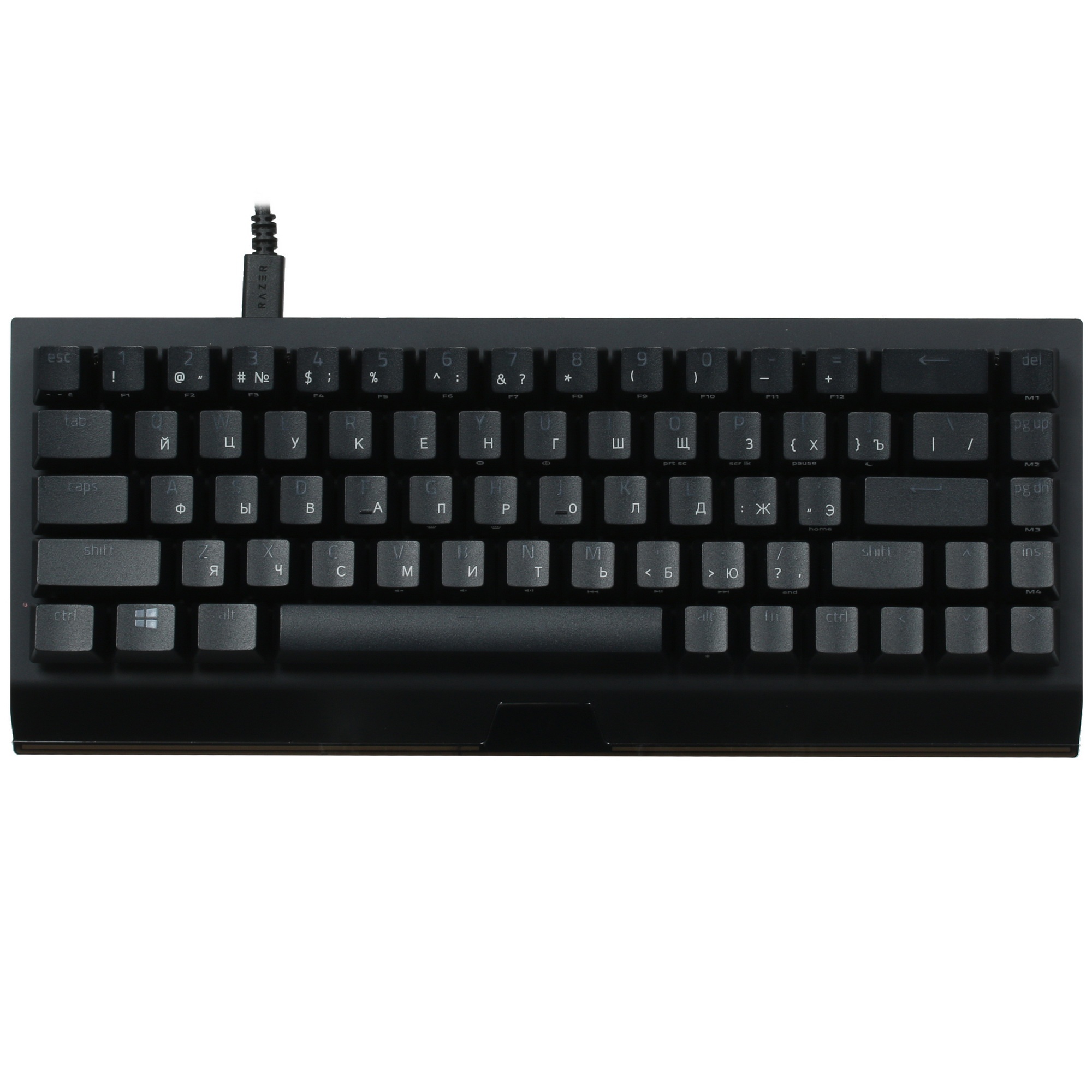Клавиатура беспроводная игровая Razer BlackWidow V3 Mini HyperSpeed (Yellow Switch) - Russian Layout