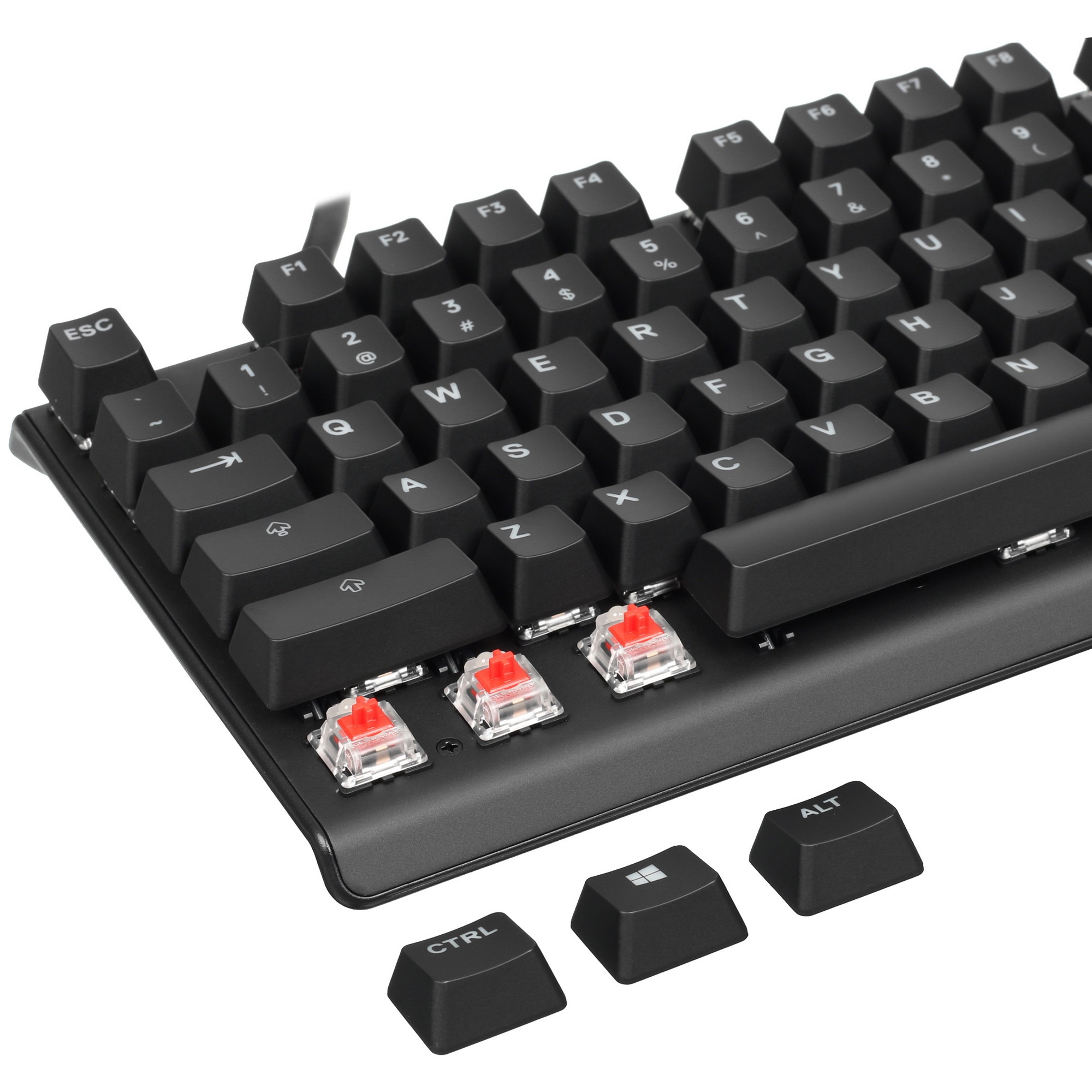 Клавиатура Steelseries Apex 7 Red Switch механическая черный USB Multimedia for gamer LED (подставка