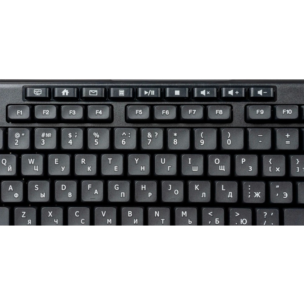 Клавиатура Filum FL-KB10-BK USB 113 кл., мембранная, черная, Windows XP/Vista/7/8/10, MacOS