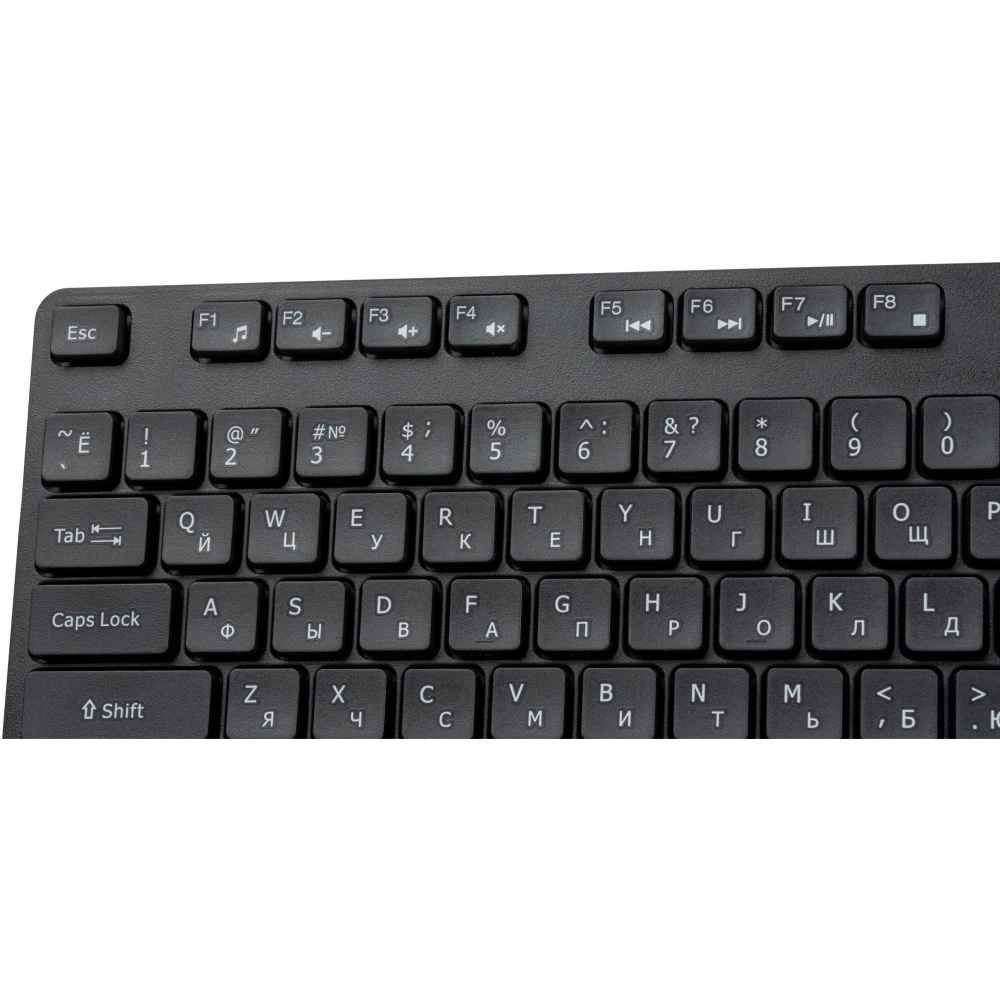 Клавиатура Filum FL-KB15-BK USB 108 кл., мембранная, черная, Windows XP/Vista/7/8/10, MacOS