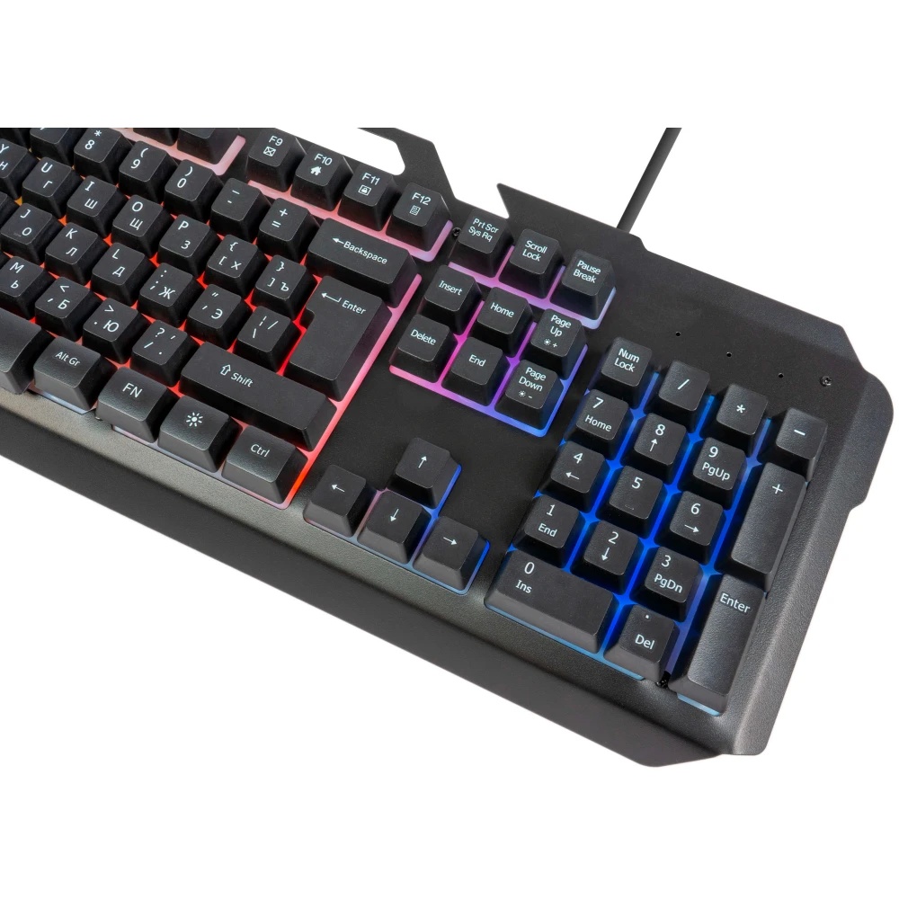 Клавиатура Filum FL-GKB05-BK-L USB., мембранная, подсветка клавиш, черная, Windows XP/Vista/7/8/10,