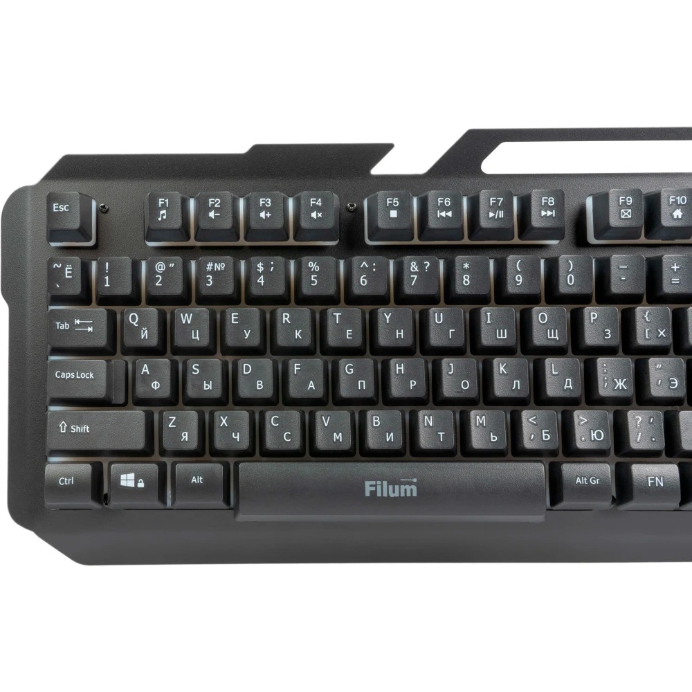 Клавиатура Filum FL-GKB05-BK-L USB., мембранная, подсветка клавиш, черная, Windows XP/Vista/7/8/10,