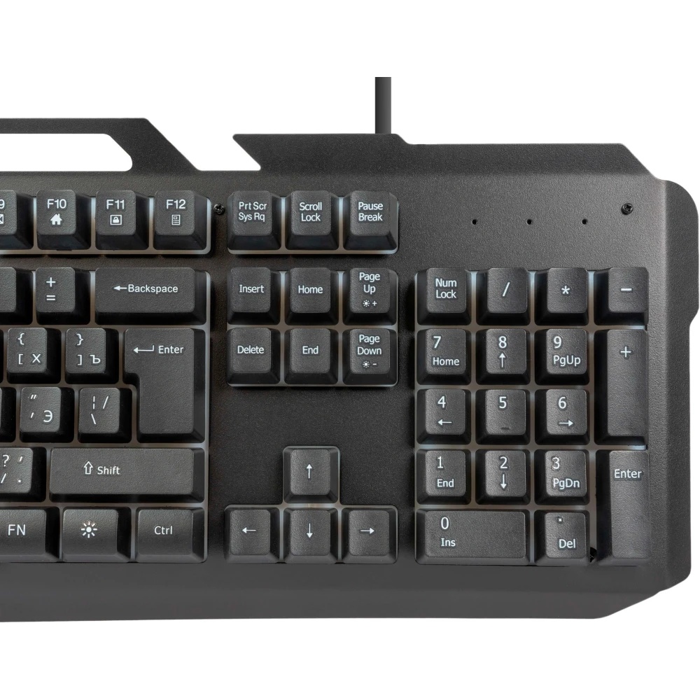 Клавиатура Filum FL-GKB05-BK-L USB., мембранная, подсветка клавиш, черная, Windows XP/Vista/7/8/10,