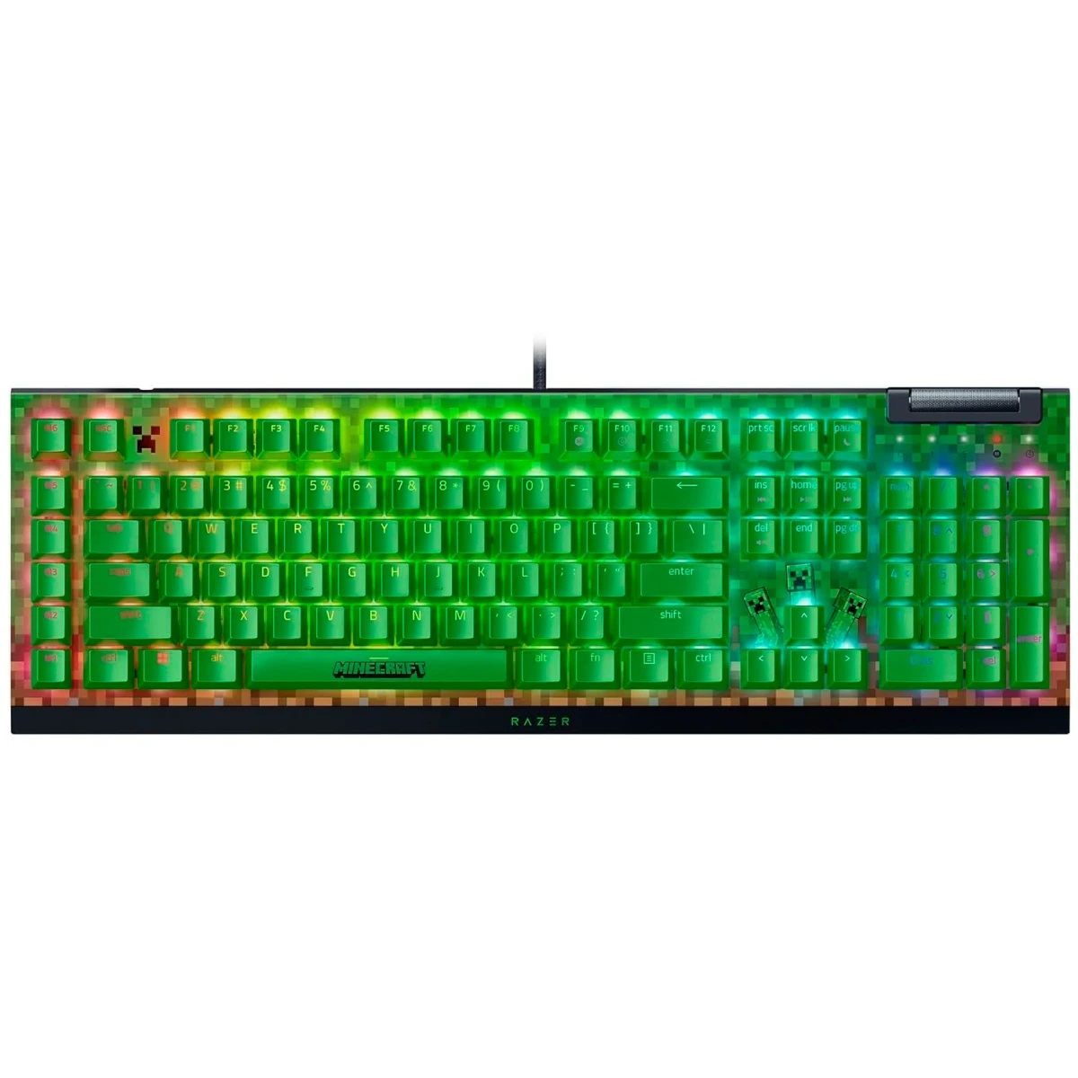 Игровая клавиатура Razer BlackWidow V4 X (Green Switch) - Minecraft Ed. - US Layout/ Razer BlackWido