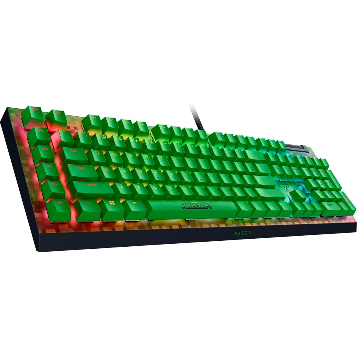 Игровая клавиатура Razer BlackWidow V4 X (Green Switch) - Minecraft Ed. - US Layout/ Razer BlackWido