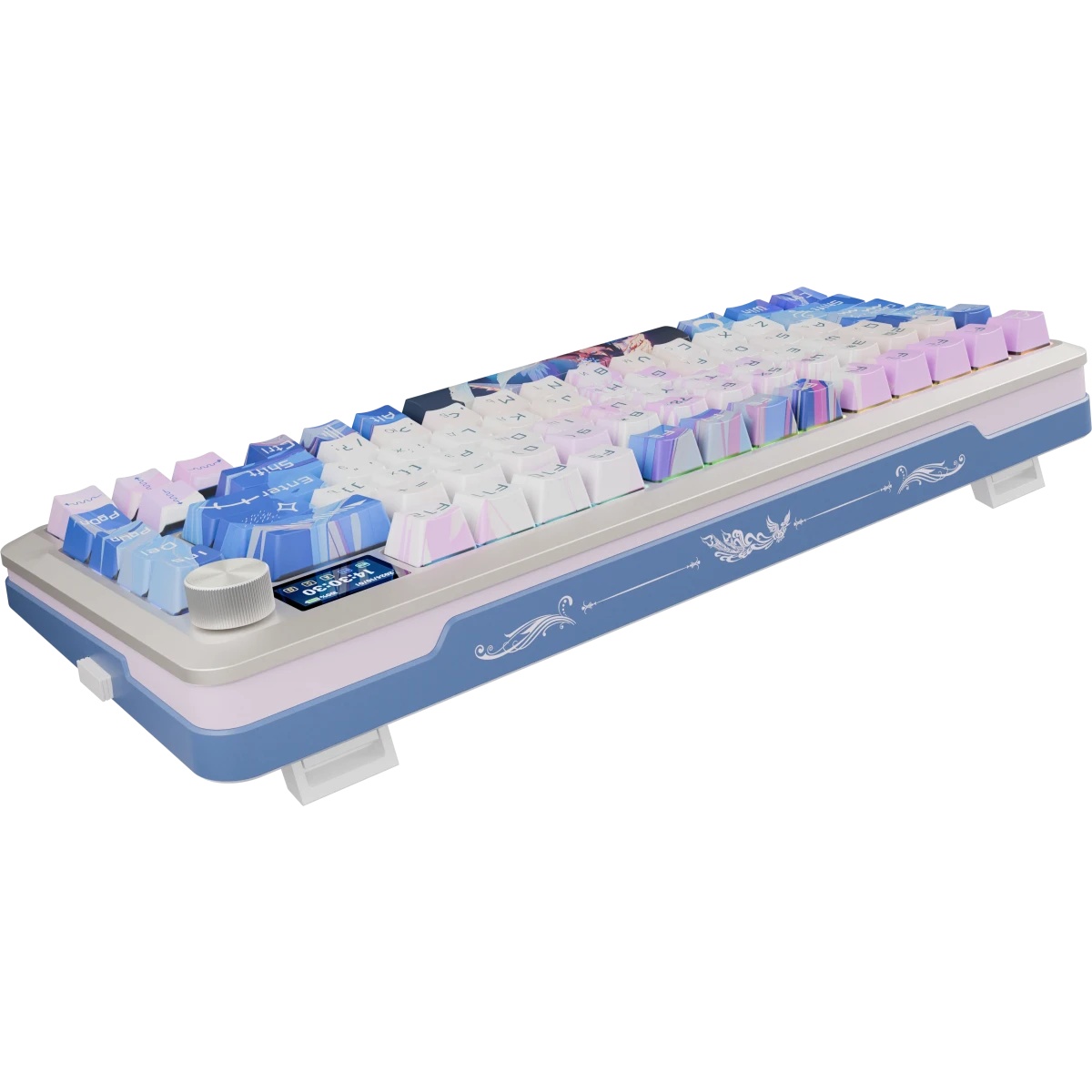 Клавиатура беспроводная DEFENDER Redragon Flekact Pro violet/white (USB/BT, 81 клавиша) (72616)