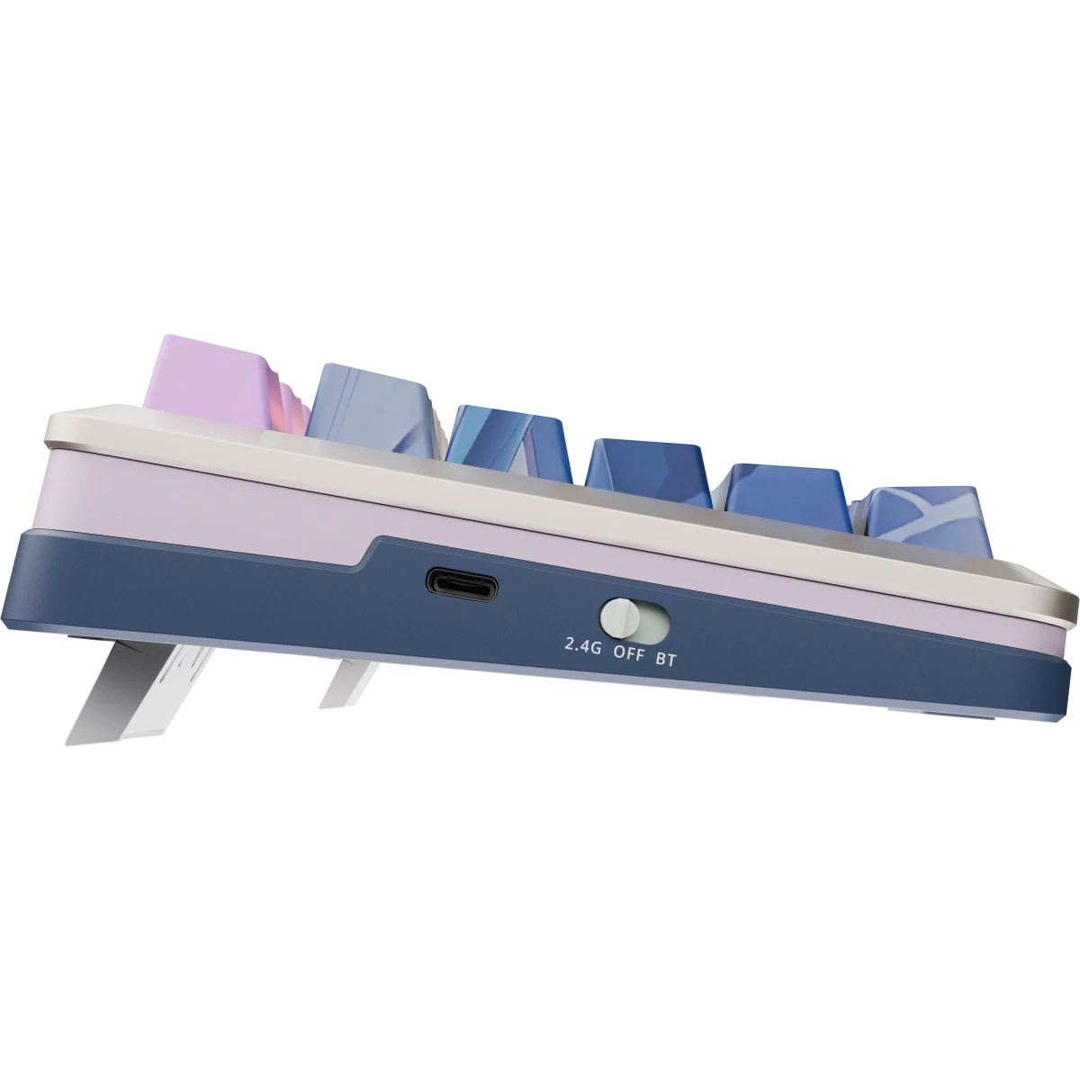 Клавиатура беспроводная DEFENDER Redragon Flekact Pro violet/white (USB/BT, 81 клавиша) (72616)