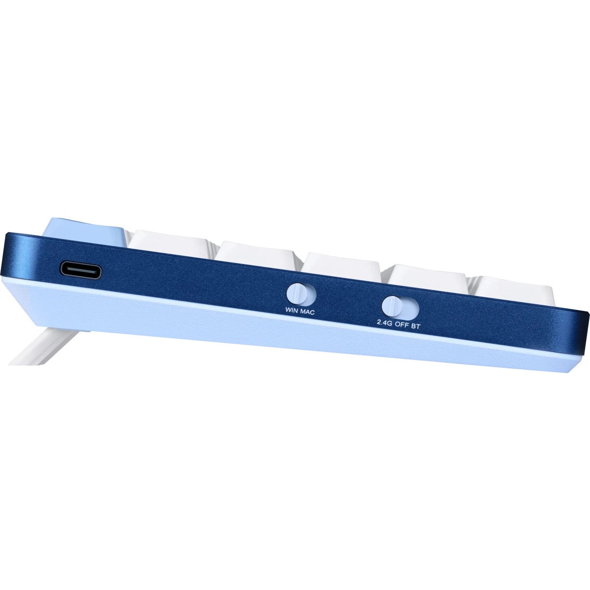 Клавиатура беспроводная DEFENDER Redragon Eva Pro white/blue (USB/BT, 96 клавиши) (72369)
