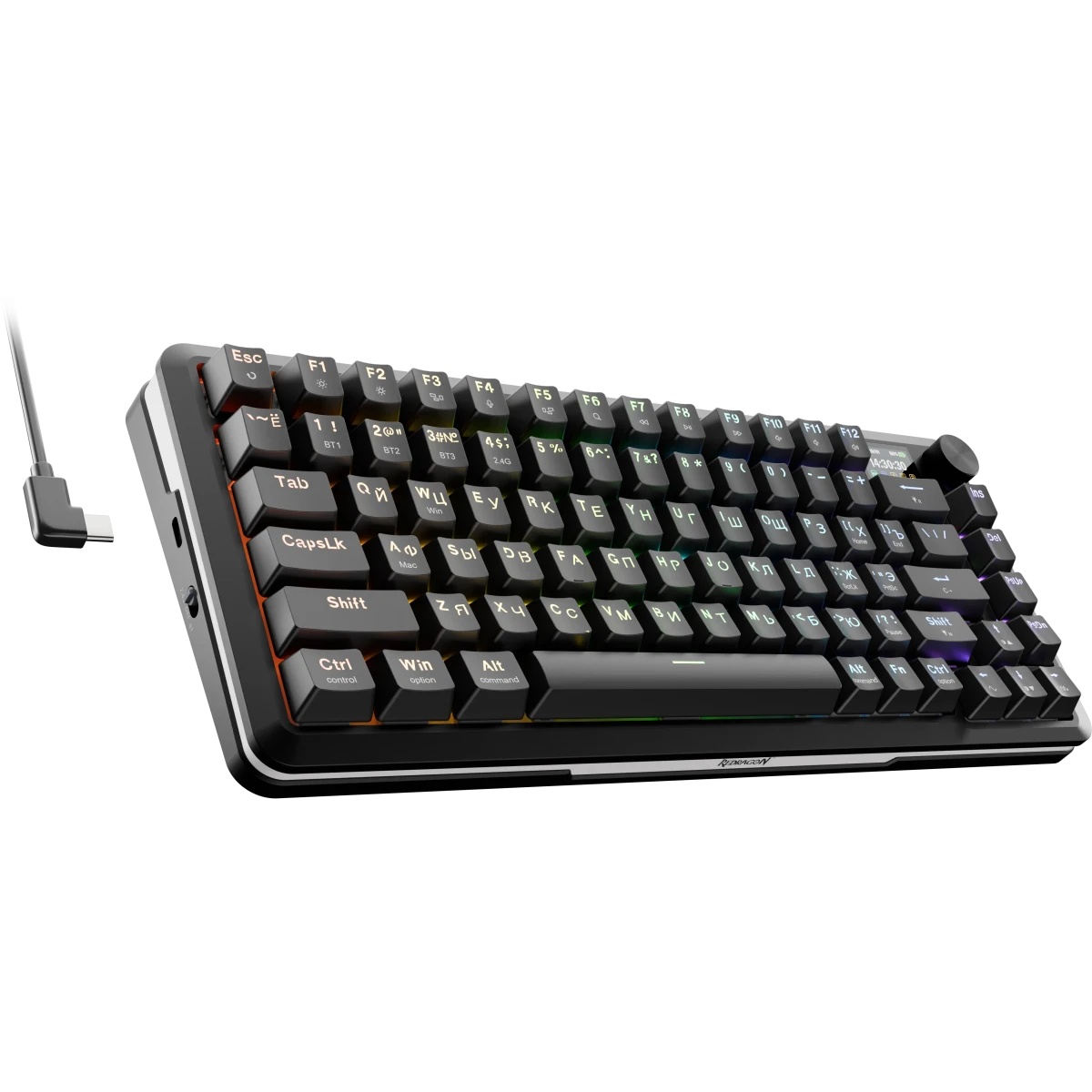 Клавиатура беспроводная DEFENDER Redragon Flekact Pro black (USB/BT, 81 клавиша) (72535)