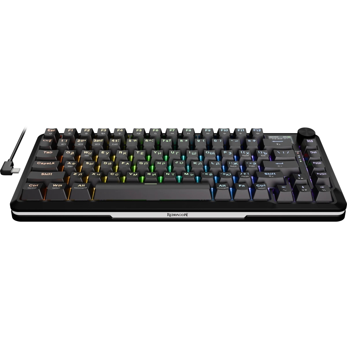 Клавиатура беспроводная DEFENDER Redragon Flekact Pro black (USB/BT, 81 клавиша) (72535)